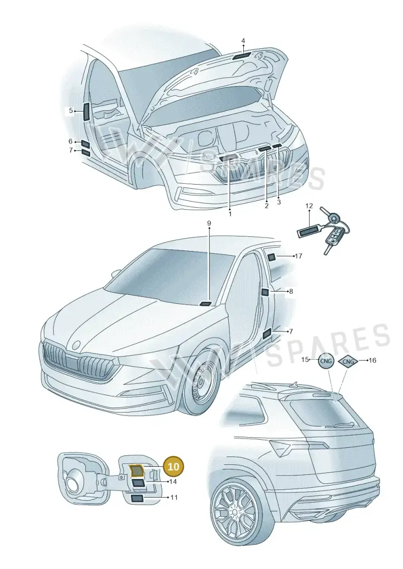 654010000AN — Skoda Kamiq (2019-2020) diagram 584010000, position 10
