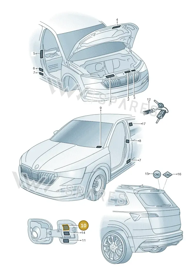 654010000BB — Skoda Kamiq (2019-2020) diagram 584010000, position 10