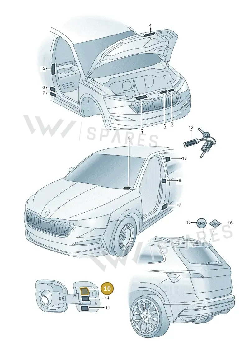 654010000BD — Skoda Kamiq (2019-2020) diagram 584010000, position 10