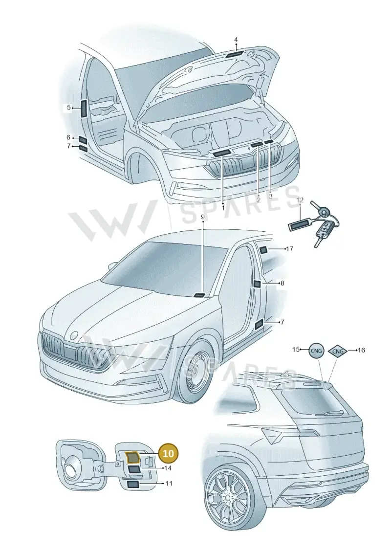 654010000BE — Skoda Kamiq (2019-2020) diagram 584010000, position 10