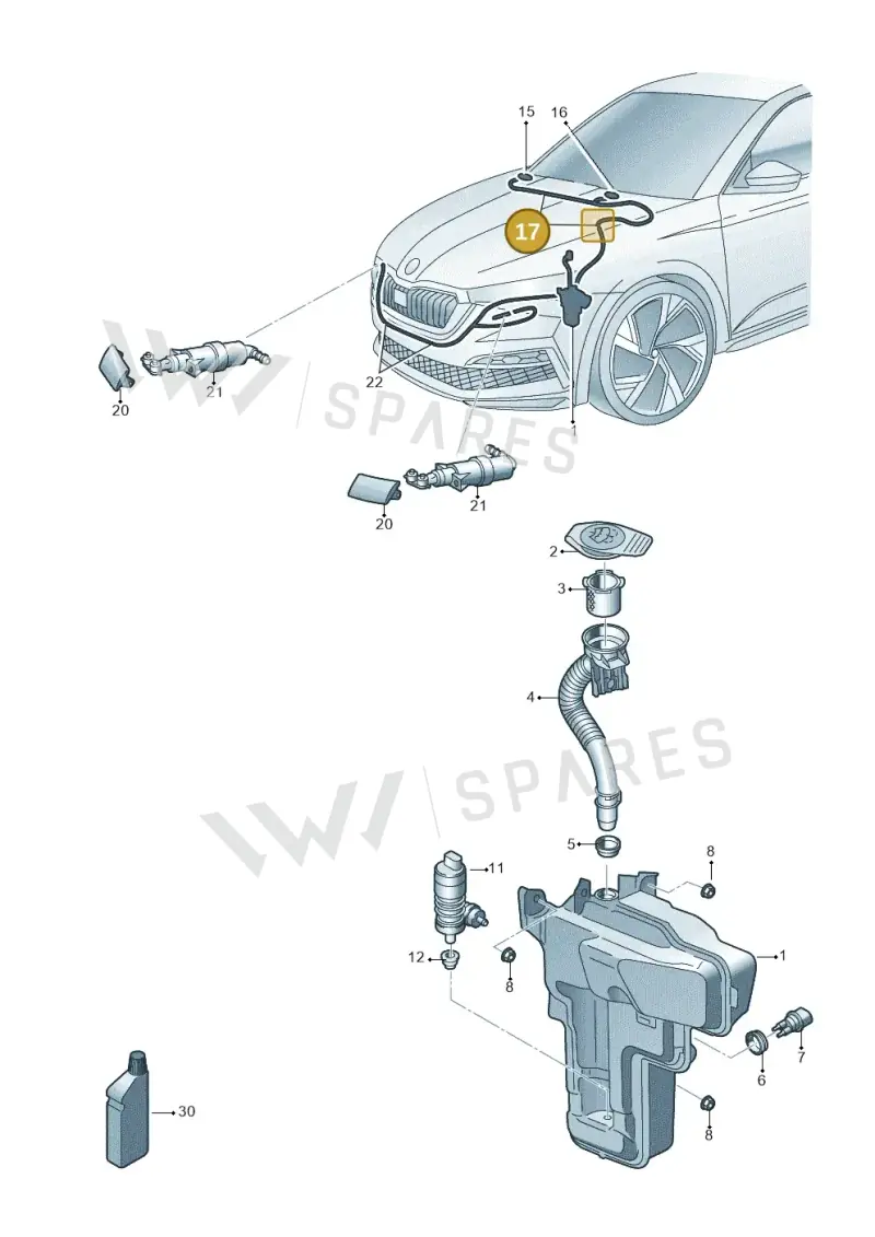 654955667D — Skoda Kamiq (2019-2020) diagram 584955010, position 17