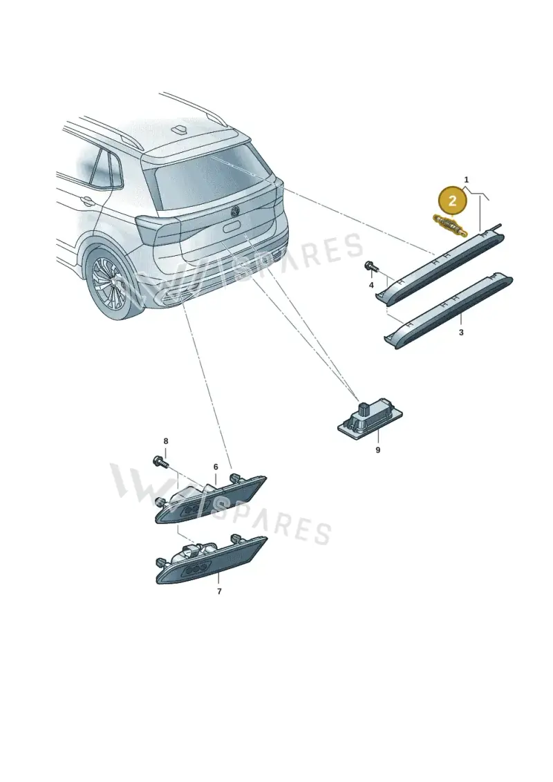 654955993 — Volkswagen Taigun 1.0 (2021-) diagram 62i945010, position 2
