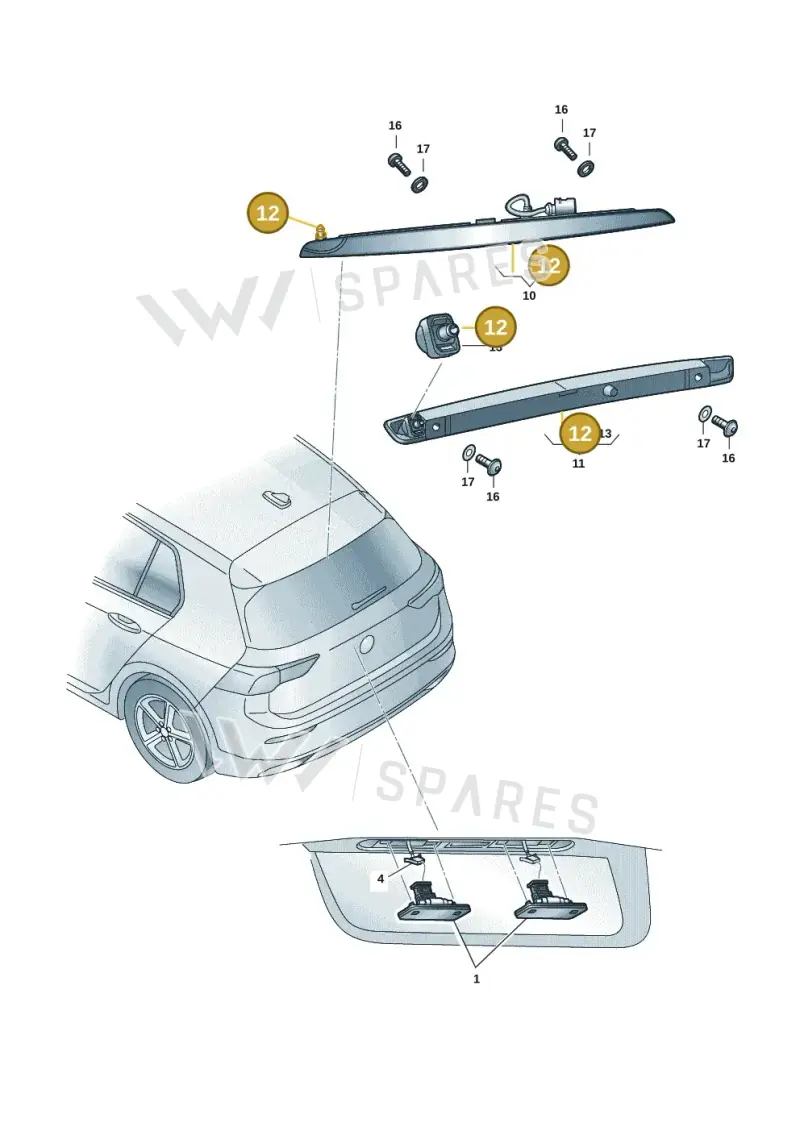 654955993 — Skoda Fabia (2021-2022) diagram 6vn943000, position 12
