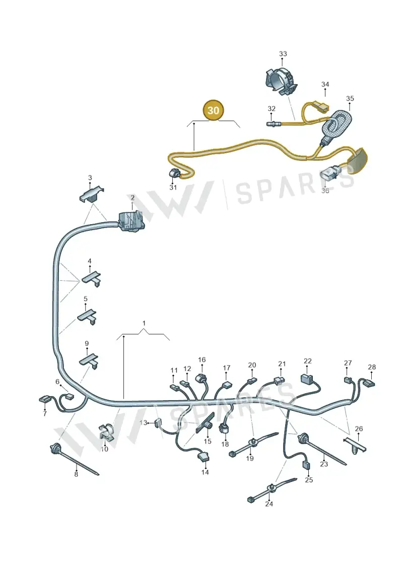 654971171 — Skoda Kamiq (2019-) diagram 584972045, position 30