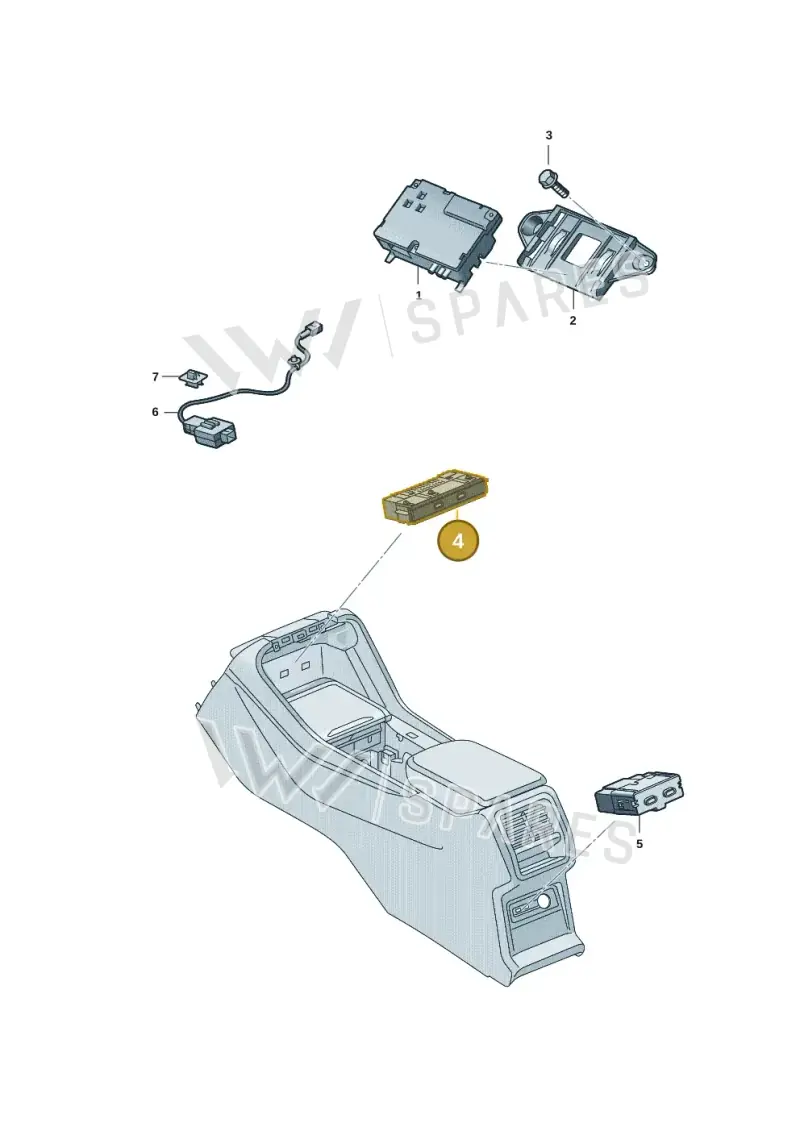 657035700 — Skoda Kodiaq (2024-2024) diagram 57h035040, position 4
