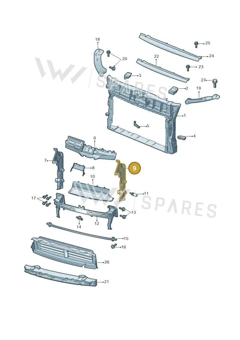 657121283A — Skoda Kamiq (2019-2020) diagram 584805000, position 9