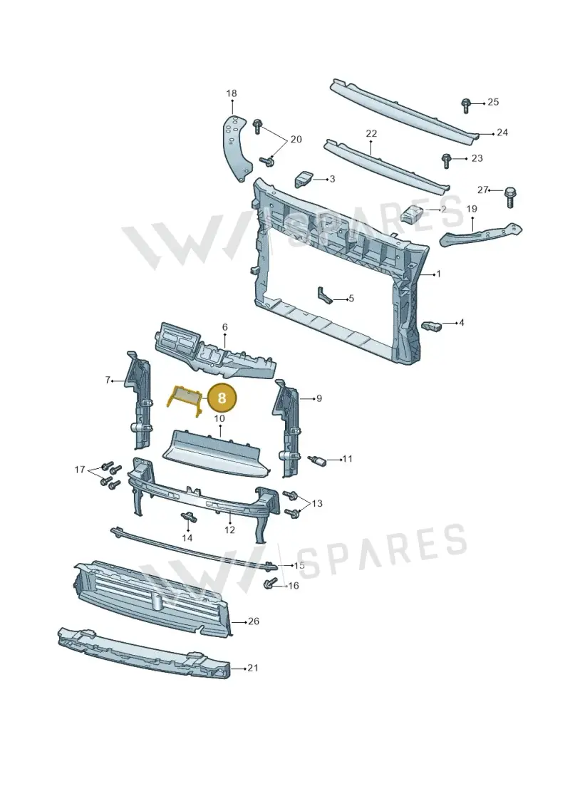 657121285A — Skoda Kamiq (2019-) diagram 584805000, position 8