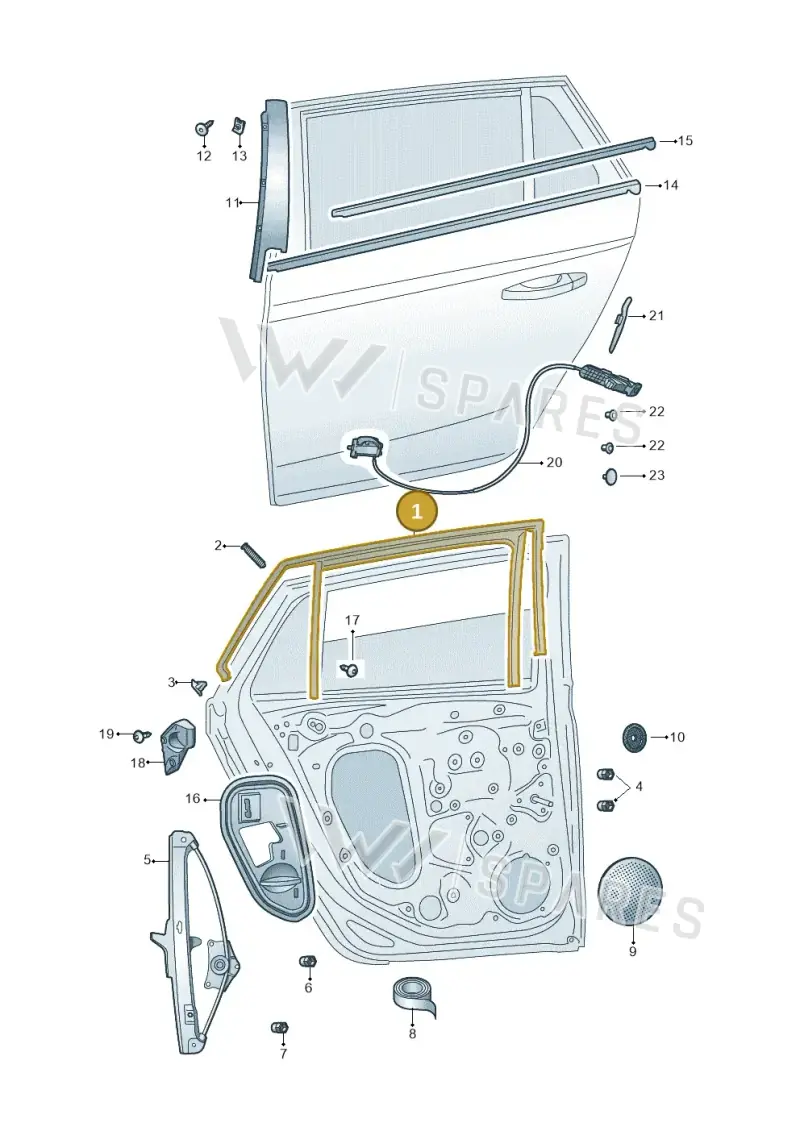 657839431D5AP — Skoda Kamiq (2019-) diagram 584839060, position 1