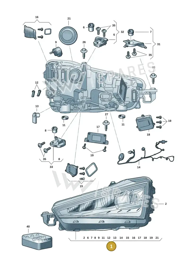 657941016C — Skoda Kamiq (2019-2020) diagram 584941000, position 1