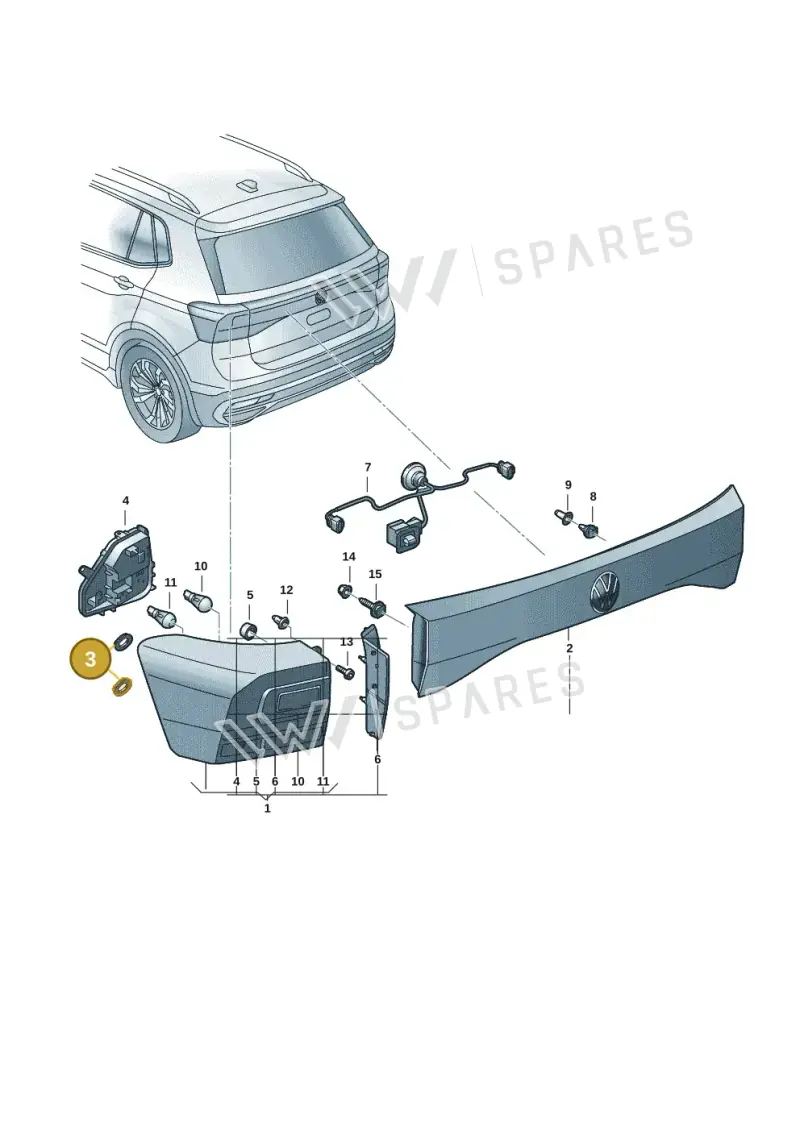 657945067 — Volkswagen Taigun 1.0 (2021-) diagram 62i945000, position 3