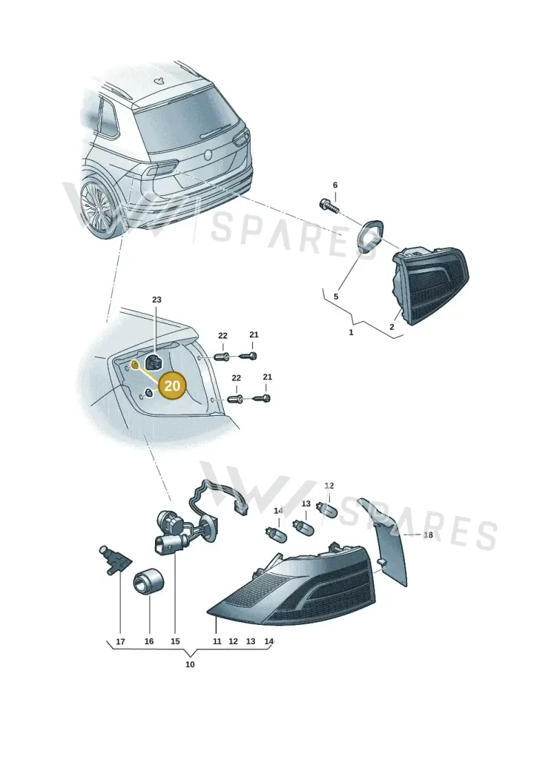 657945067 — Skoda Fabia (2021-2022) diagram 6vn945000, position 20