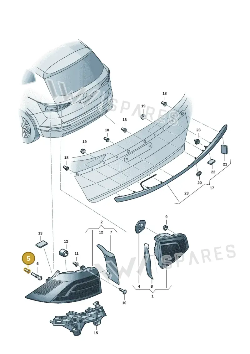 657945067 — Skoda Kodiaq (2024-2024) diagram 57h945000, position 5