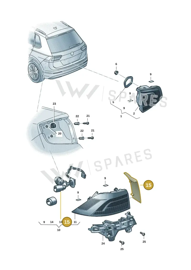 657945312 — Skoda Kamiq (2019-) diagram 584945005, position 15