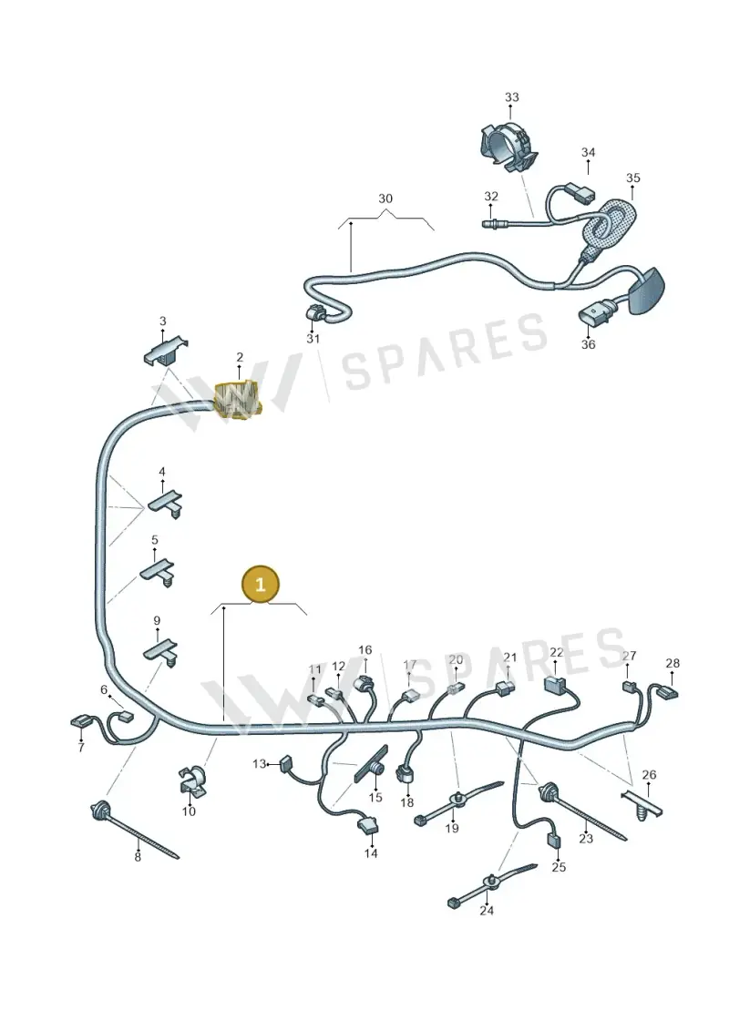 657971147A — Skoda Kamiq (2019-2020) diagram 584972045, position 1