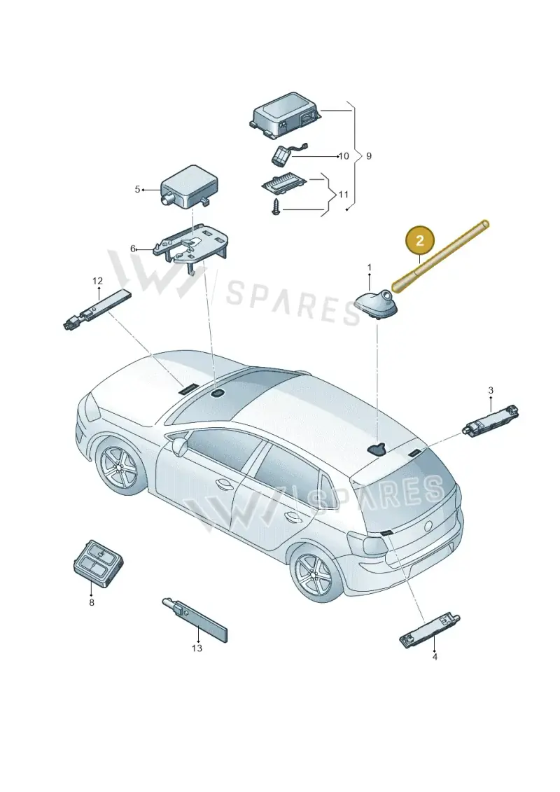 6C0035849M — Skoda Fabia (2014-2022) diagram 797035010, position 2