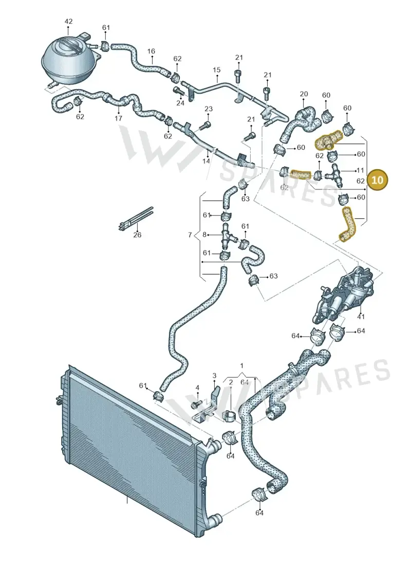 6C0122073K — Skoda Fabia (2014-2022) diagram 773121250, position 10