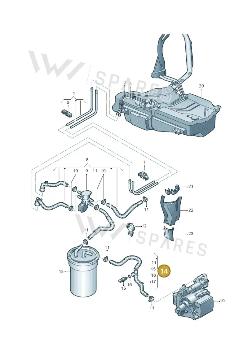 6C0130307C — Skoda Rapid (2012-2022) diagram 740201250, position 14