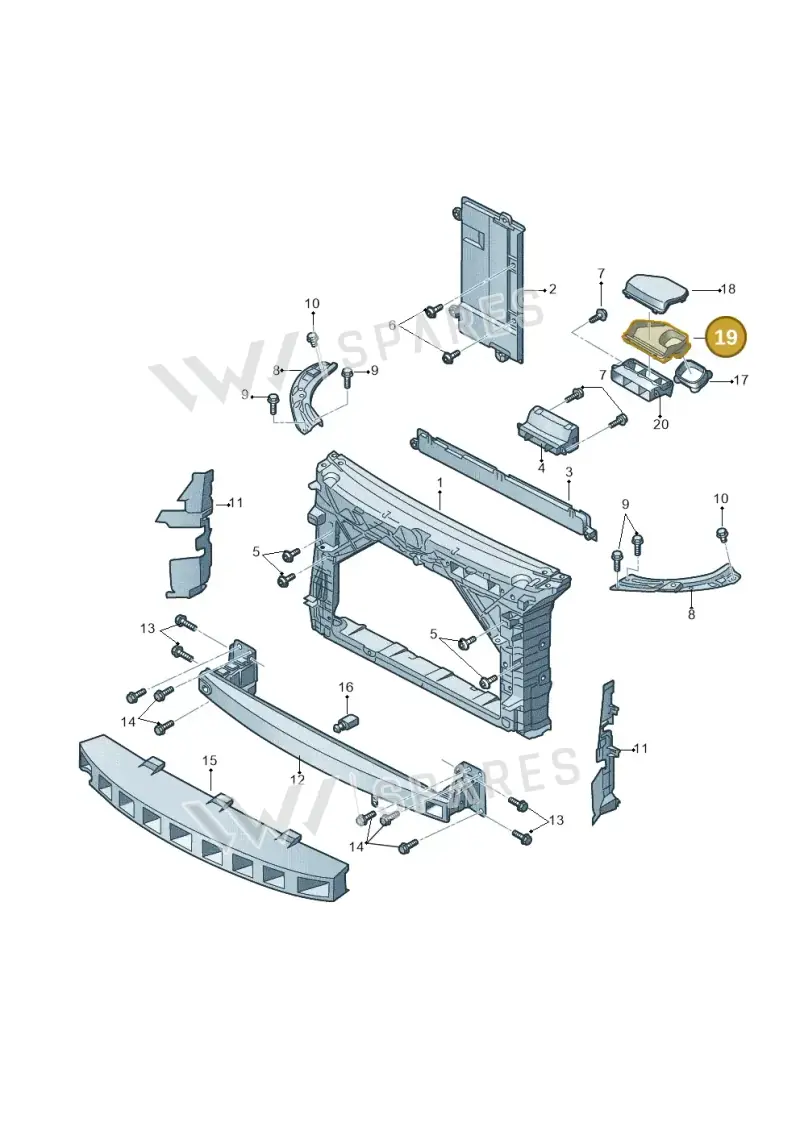 6C0805962 — Skoda Rapid (2012-2022) diagram 740805000, position 19