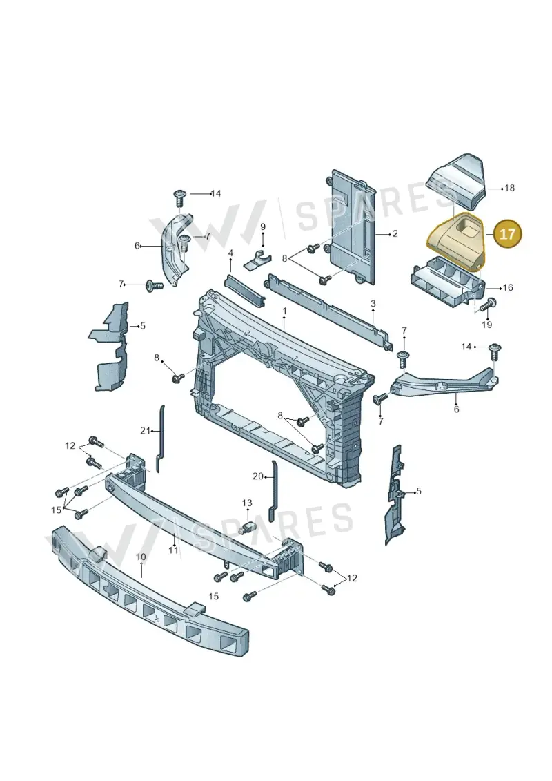 6C0805962 — Skoda Fabia (2014-2022) diagram 797805000, position 17