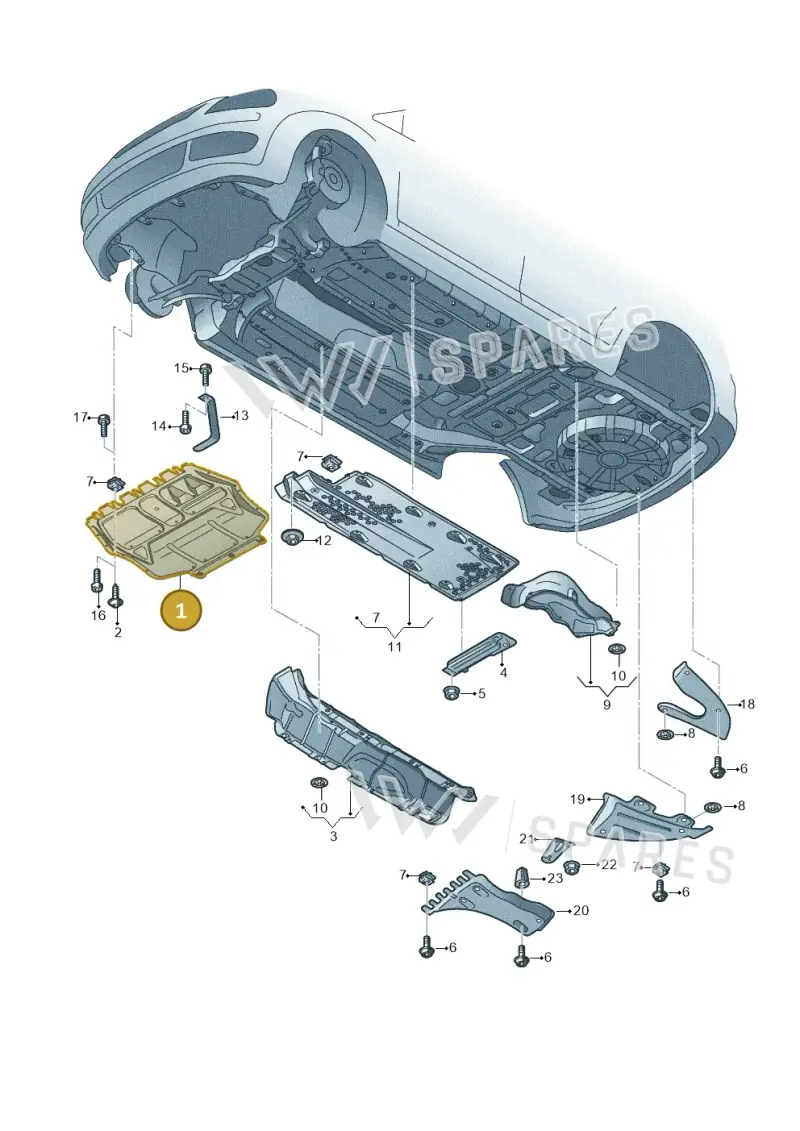 6C0825235 — Skoda Rapid (2012-2022) diagram 740825100, position 1