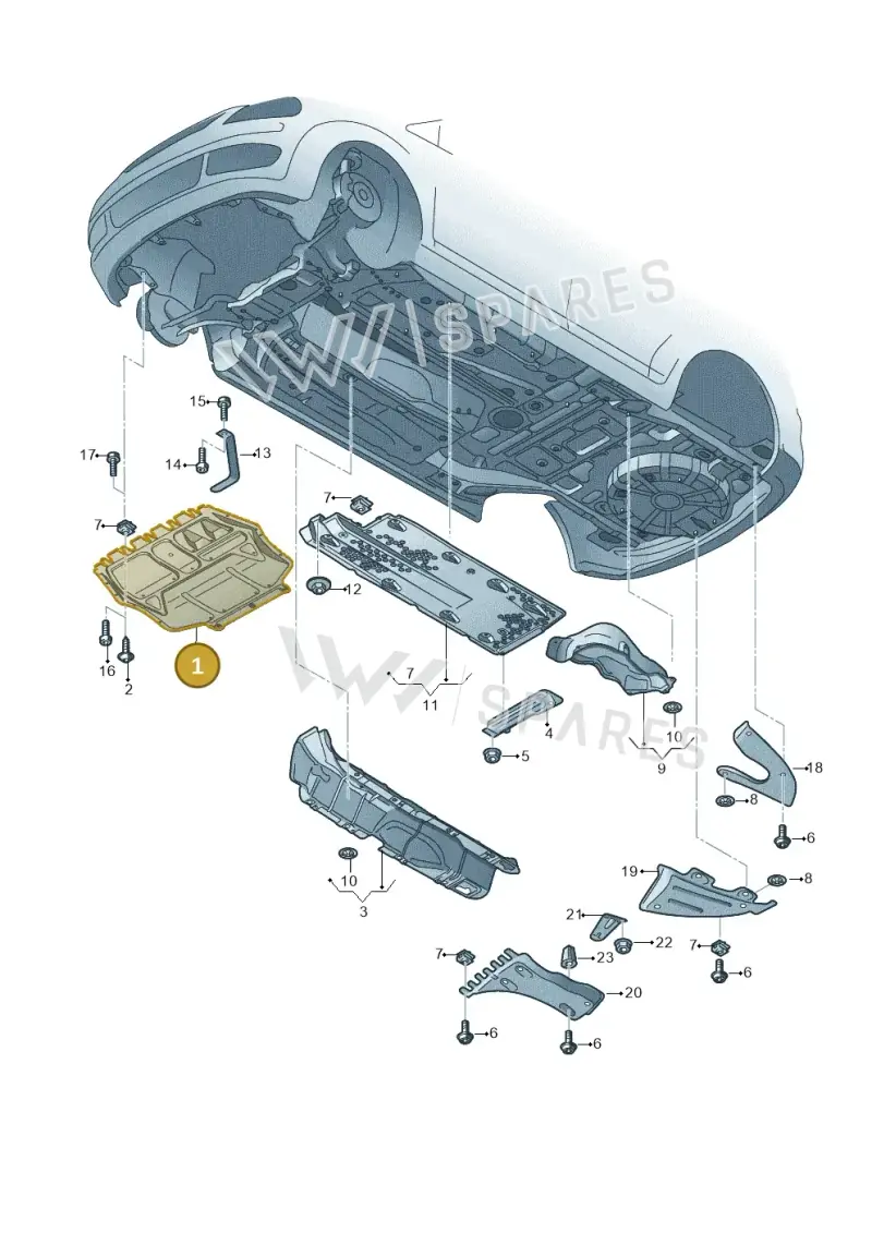 6C0825901A — Skoda Rapid (2012-2022) diagram 740825100, position 1
