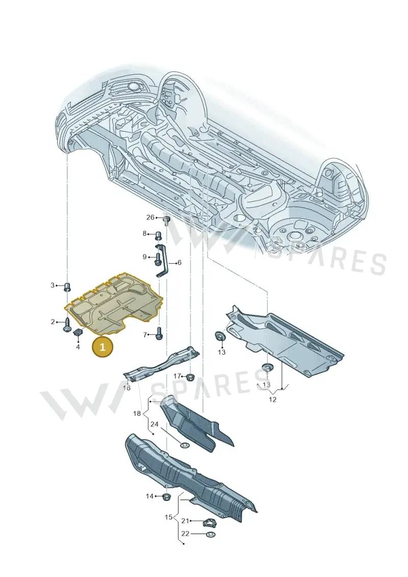 6C0825901A — Skoda Fabia (2014-2022) diagram 773825000, position 1