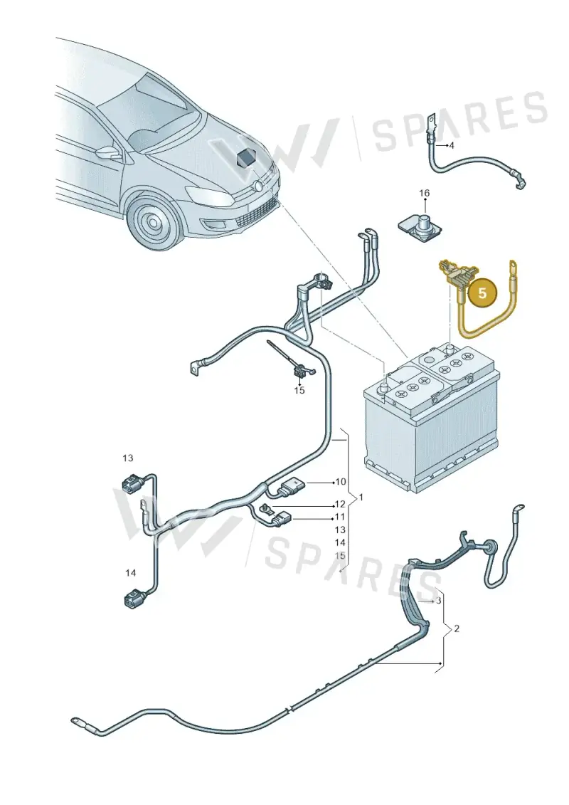 6C0915181D — Skoda Fabia (2014-2022) diagram 797971650, position 5
