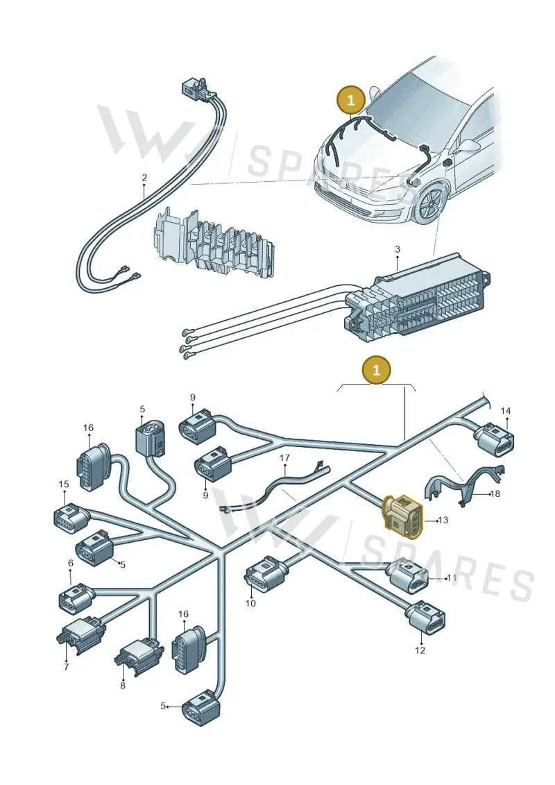 6C0971043 — Skoda Fabia (2014-2022) diagram 773971700, position 1