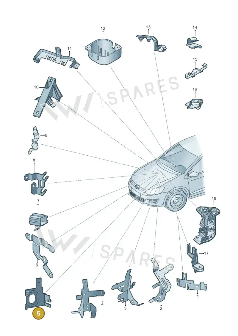 6C0971858 — Skoda Fabia (2014-2022) diagram 773971500, position 5