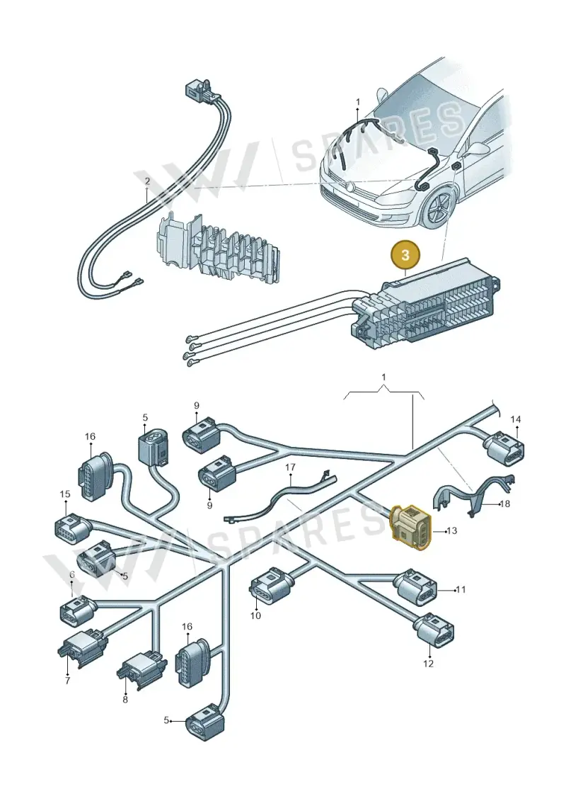 6C1971012 — Skoda Fabia (2014-2022) diagram 773971700, position 3