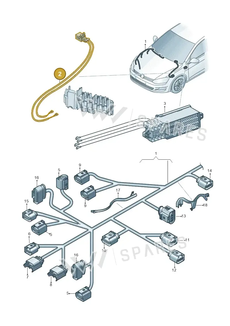 6C1971022 — Skoda Fabia (2014-2022) diagram 773971700, position 2