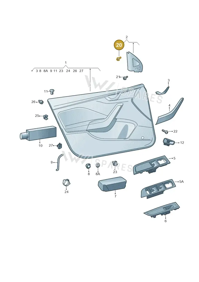 6E0837732 — Skoda Kamiq (2019-) diagram 584867000, position 20