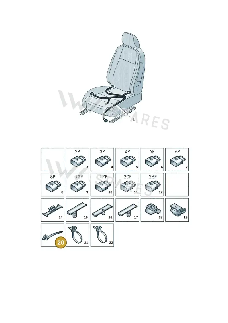 6J0971838 — Skoda Kodiaq (2024-) diagram 57x972250, position 20