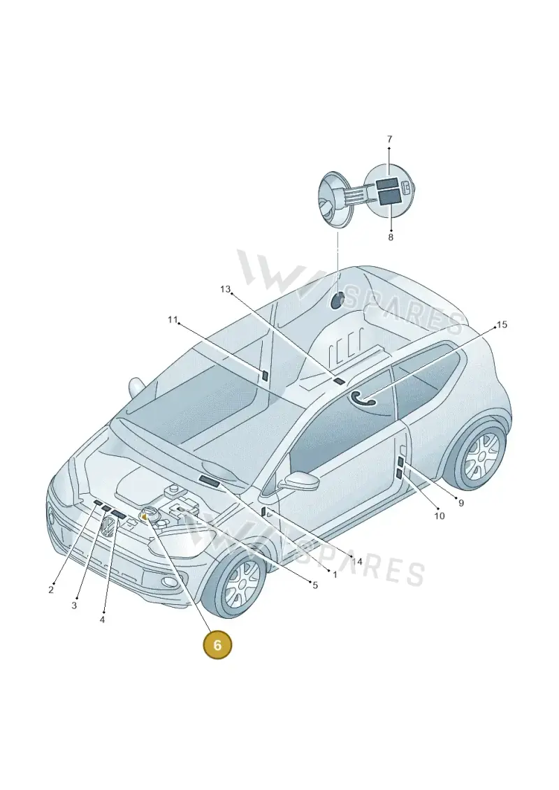 6N0010778L — Skoda Citigo (2011-2019) diagram 723010000, position 6