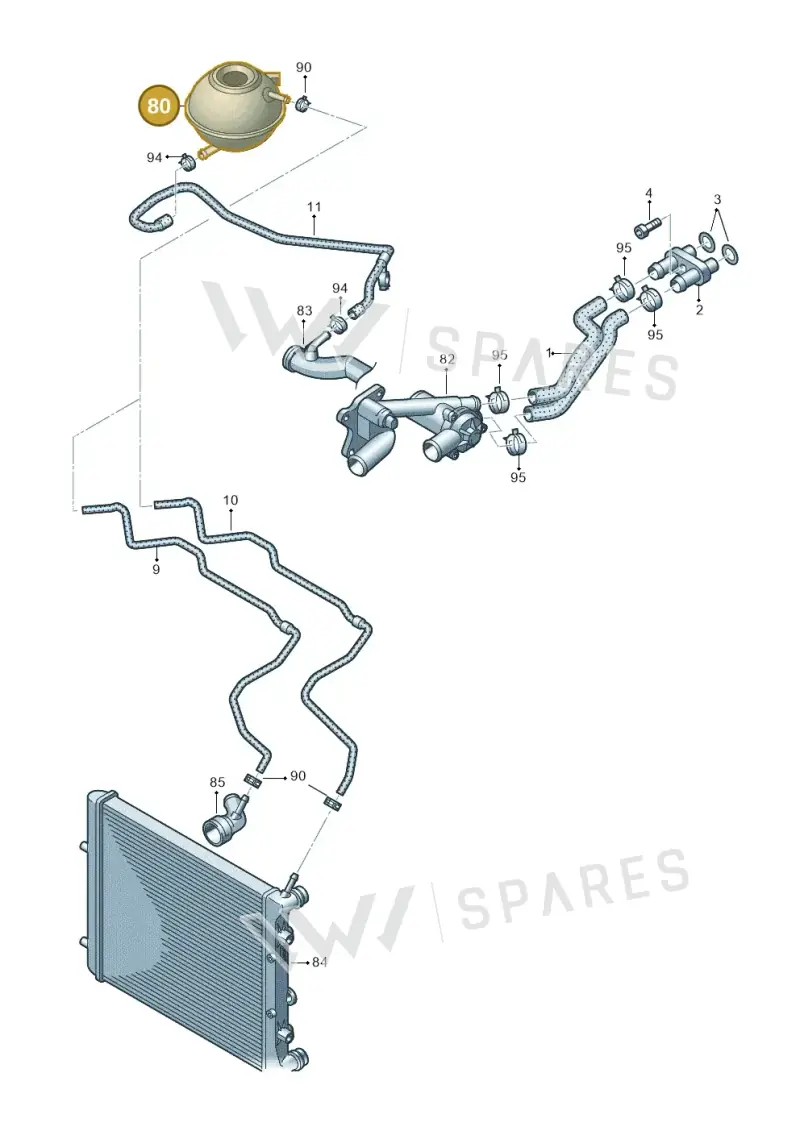6Q0121407B — Skoda Rapid (2012-2022) diagram 672121130, position 80