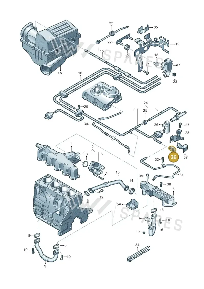 6Q0131927 — Skoda Yeti (2013-2017) diagram 694131500, position 36