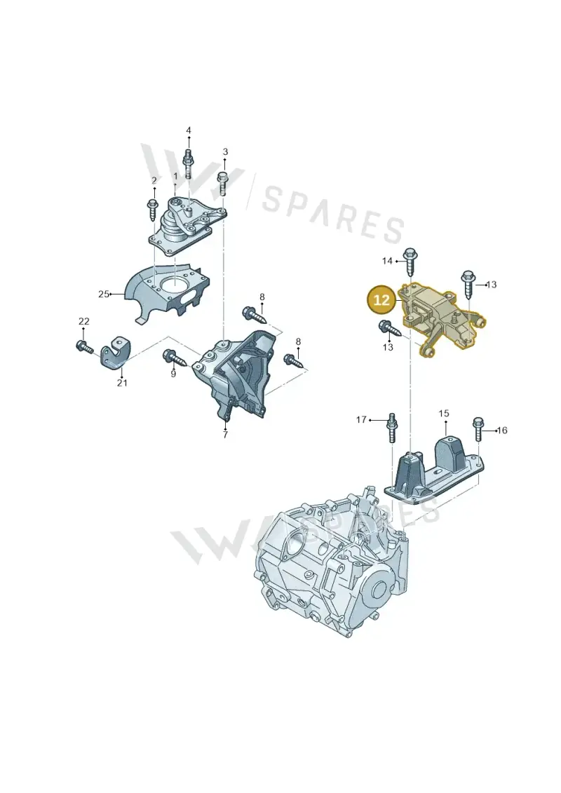 6Q0199555AT — Skoda Fabia (2014-2022) diagram 773199400, position 12