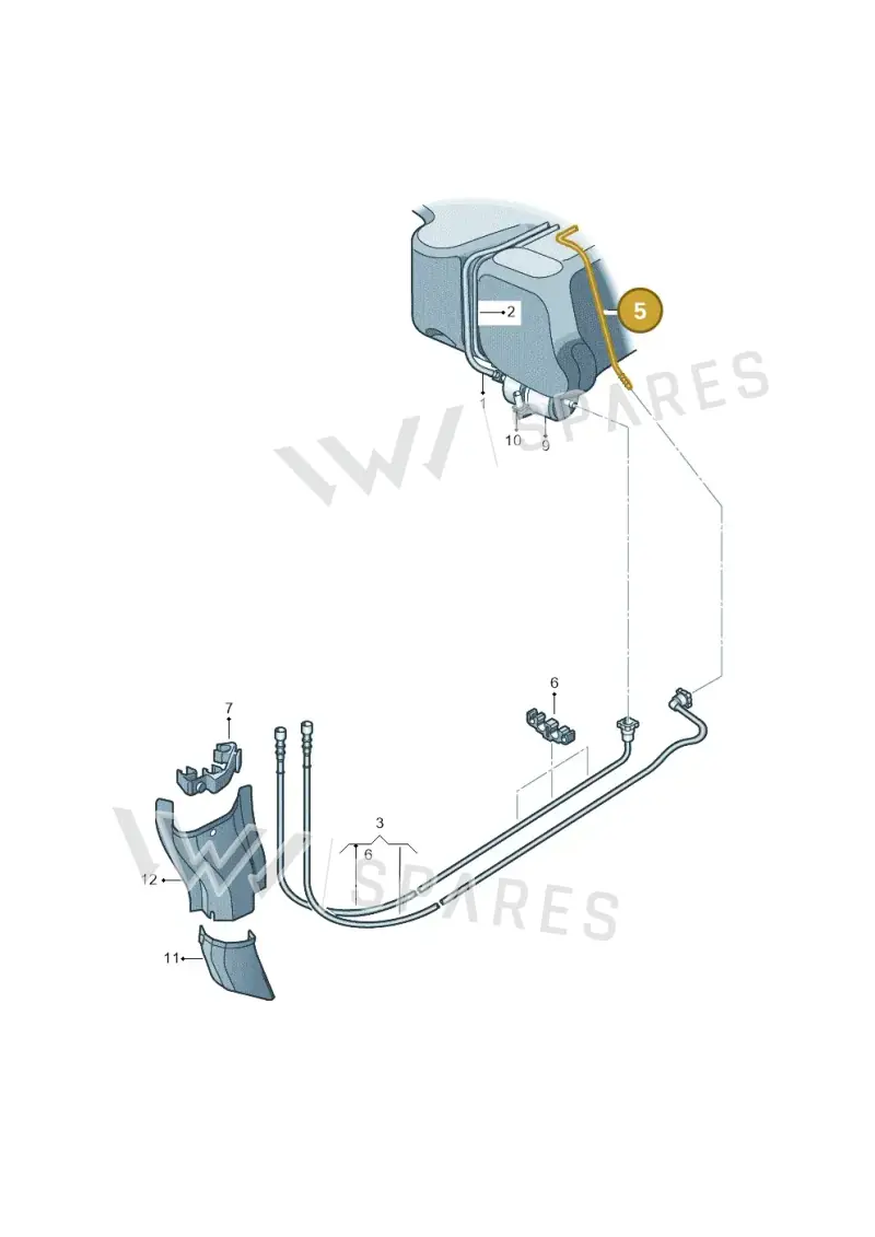 6Q0201997A — Skoda Fabia (2014-2022) diagram 672201400, position 5