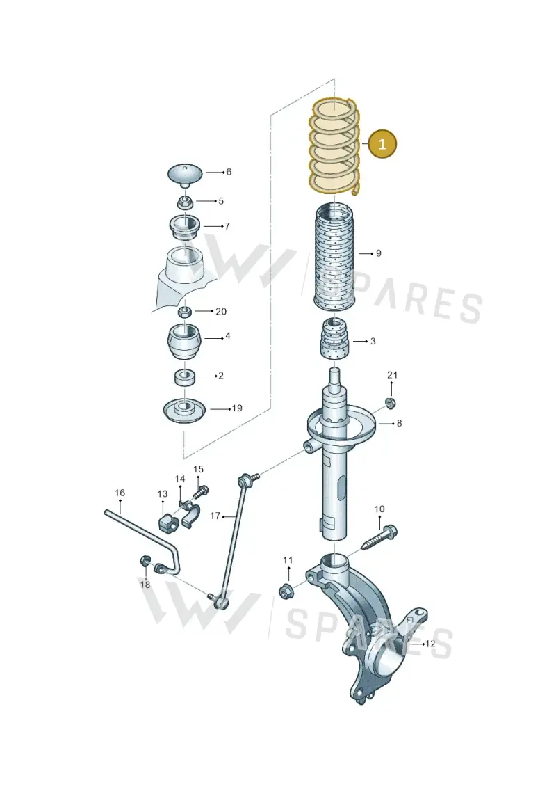 6Q0411105AB — Skoda Roomster (2010-2015) diagram 608411010, position 1