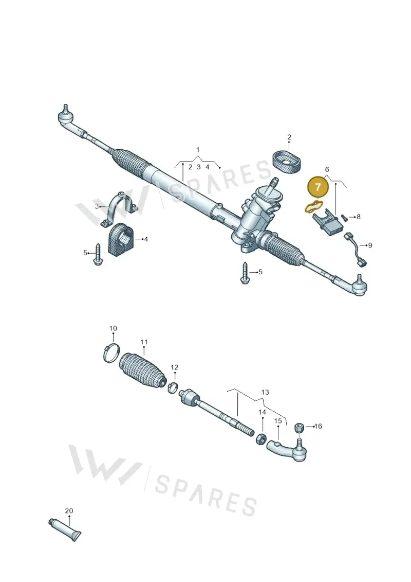 6Q0423115F — Skoda Rapid (2012-2022) diagram 672423500, position 7