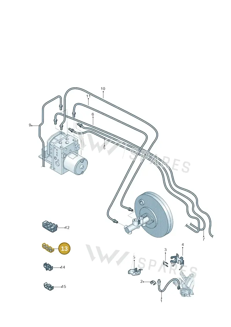 6Q0611797K — Skoda Fabia Jingrui (2008-2014) diagram 662611250, position 13
