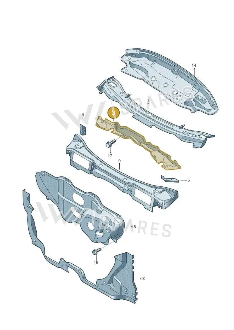6Q0805261B — Skoda ROOMSTER               06> (2006-) diagram 481803150, position 3