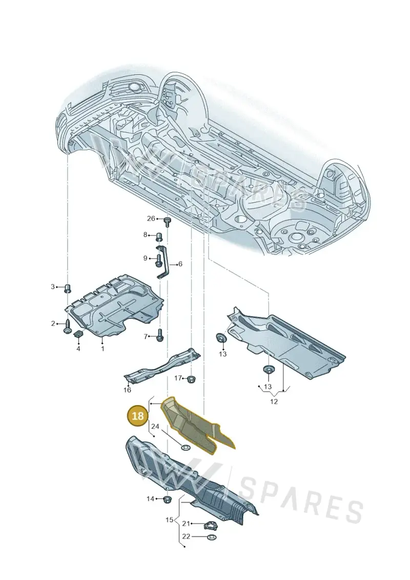 6Q0825701B — Skoda Fabia (2014-2022) diagram 773825000, position 18