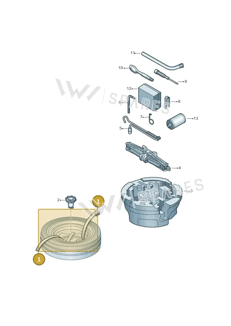 6Q0867749 — Skoda Octavia (2017-2020) diagram 805012010, position 1