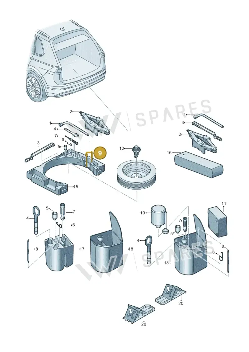 6Q0867749 — Skoda Kodiaq (2016-2024) diagram 884012000, position 9