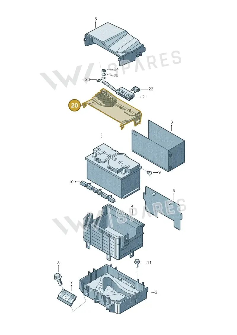 6Q0937550F — Skoda FABIA/COMBI (1999-2004) diagram 210915000, position 20