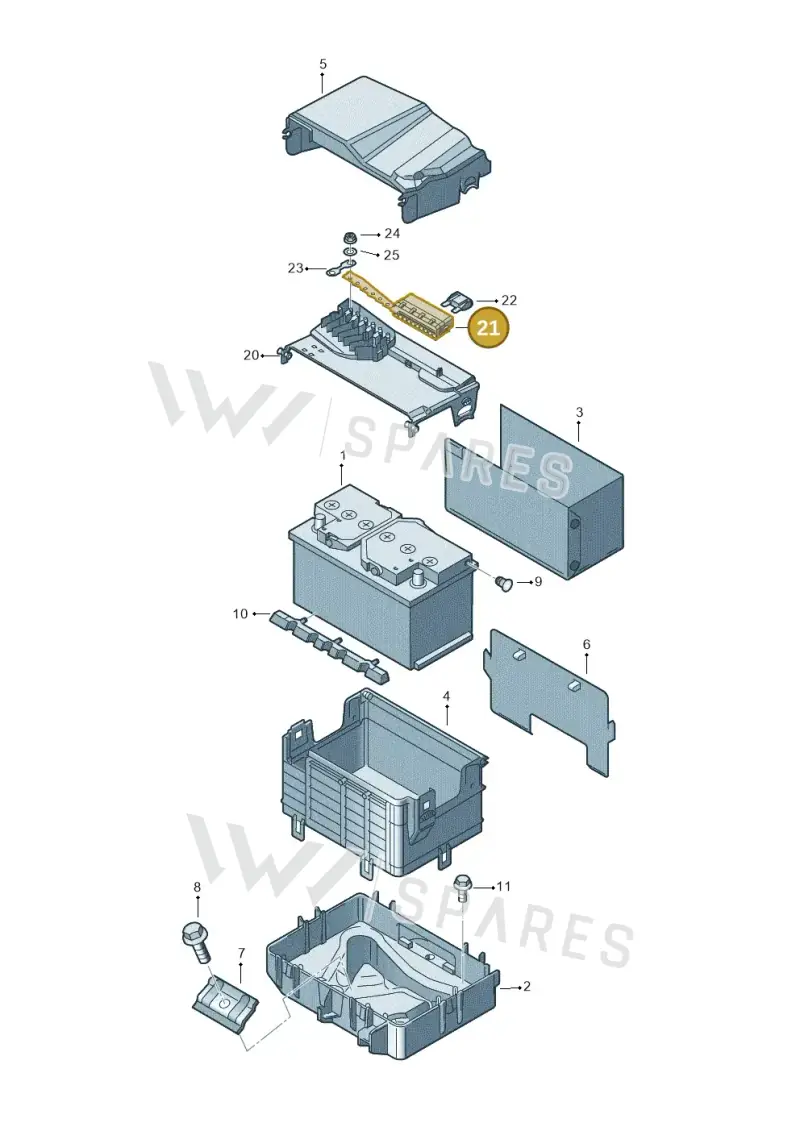 6Q0937617C — Skoda FABIA/COMBI (1999-2004) diagram 210915000, position 21