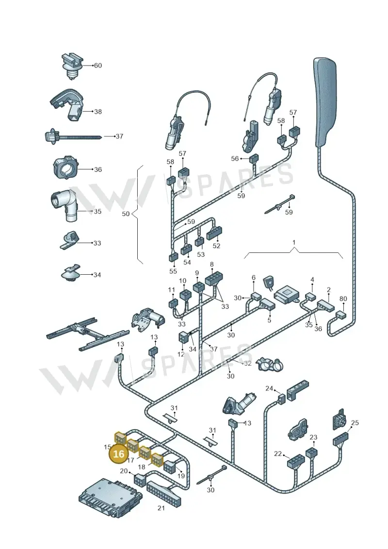 6Q0937711E — Skoda Octavia (2017-2020) diagram 663972760, position 16