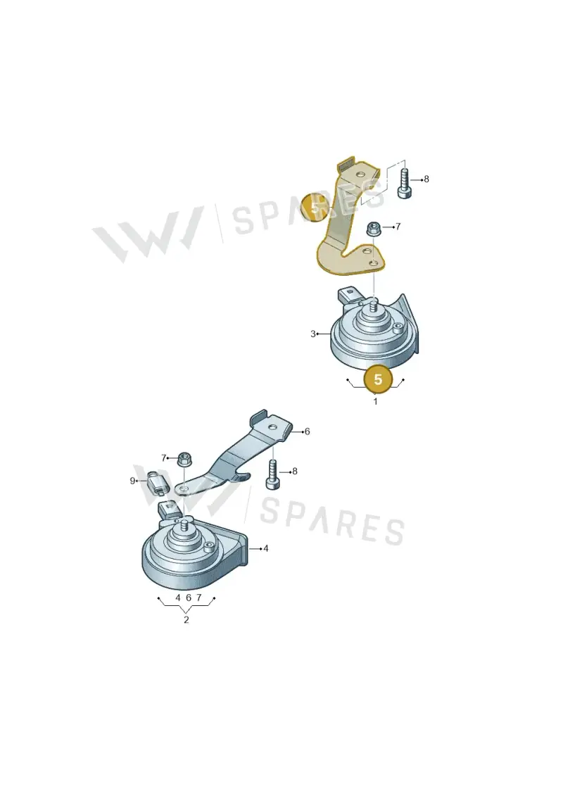6Q0951107 — Skoda Superb Combi (2015-2024) diagram 419951000, position 5