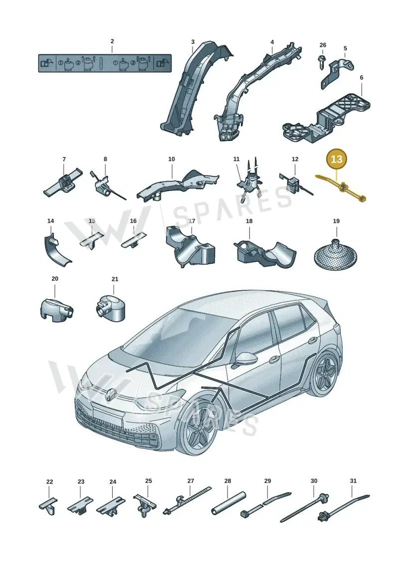 6Q0971838B — Skoda Enyaq (2020-) diagram 10a972001, position 13